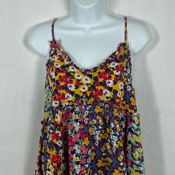 Patrons of Peace Multicolor Floral empire waist spaghetti strap minidress XS - Picture 6 of 10